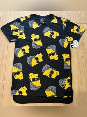 Neff x The Simpsons “Steezy Bart” All-Over Print Tee | Size M | NWT Streetwear